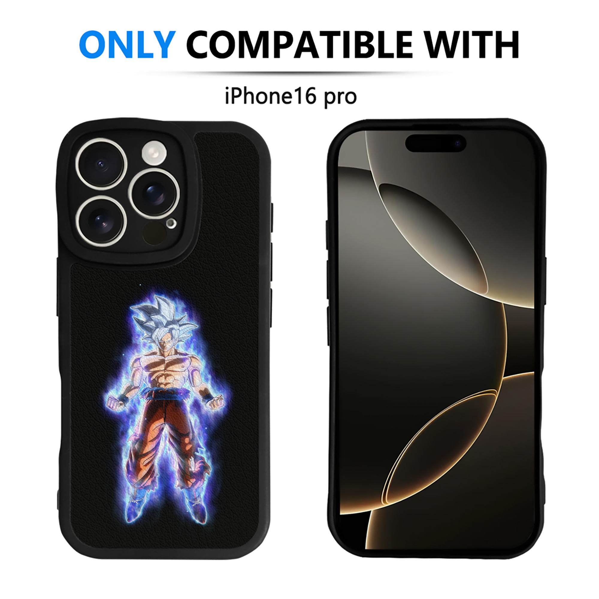 （画像用） ドラゴンボール 孫悟空（そん ごくう）Son Goku カカロット DRAGON BALL Kakarotto 【iPhone 16シリーズ対応】シリコンスマホケース（レザー調） 材質：シリコン